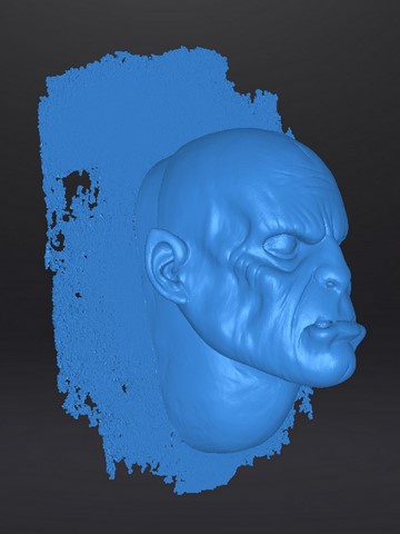 Scanner 3D sculpture Orc
