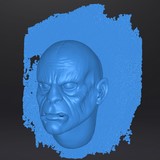 Scanner 3D masque d'orc